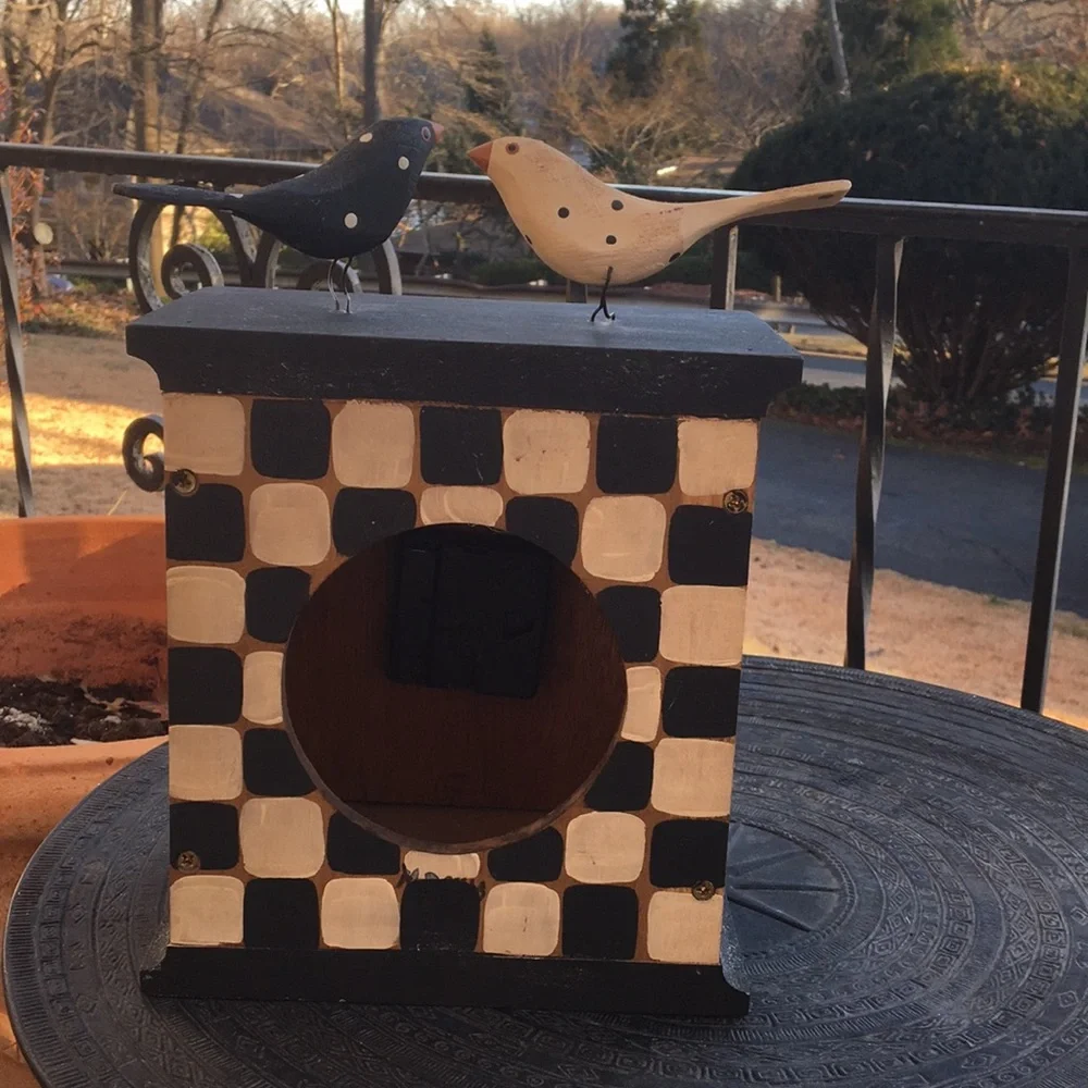Handmade Wooden Folk Art Clock